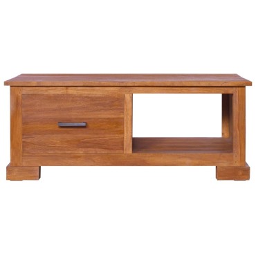 vidaXL Έπιπλο Τηλεόρασης 90x50x37cm από Μασίφ Ξύλο Teak