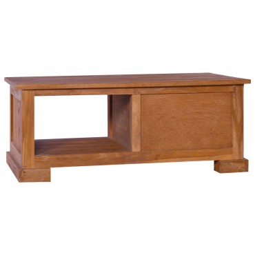vidaXL Έπιπλο Τηλεόρασης 90x50x37cm από Μασίφ Ξύλο Teak