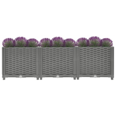 vidaXL Ζαρντινιέρα 120 x 40 x 38 εκ. από Πολυπροπυλένιο