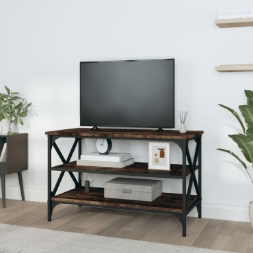 vidaXL Έπιπλο Τηλεόρασης Καπνιστή Δρυς 80x40x50cm Επεξ. Ξύλο 1 τεμ.