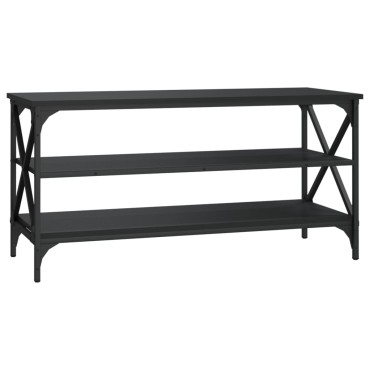 vidaXL Έπιπλο Τηλεόρασης Μαύρο 100x40x50cm Επεξεργασμένο Ξύλο 1 τεμ.
