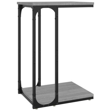 vidaXL Βοηθητικό Τραπέζι Γκρι Sonoma 40x30x60cm Επεξεργασμένο Ξύλο 1 τεμ.