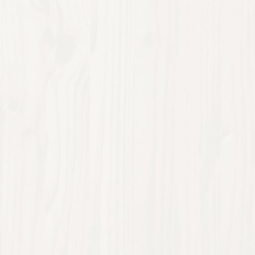 vidaXL Κομποστοποιητής Λευκός 82,5x82,5x99,5 εκ. από Μασίφ Ξύλο Πεύκου