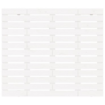 vidaXL Κεφαλάρι Τοίχου Λευκό 141x3x91,5cm από Μασίφ Ξύλο Πεύκου 1 τεμ.
