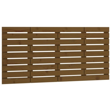vidaXL Κεφαλάρι Τοίχου Μελί 126x3x63cm από Μασίφ Ξύλο Πεύκου 1 τεμ.