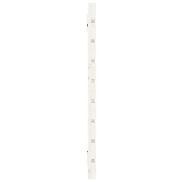vidaXL Κεφαλάρι Τοίχου Λευκό 156x3x63cm από Μασίφ Ξύλο Πεύκου 1 τεμ.