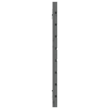 vidaXL Κεφαλάρι Τοίχου Γκρι 156x3x63cm από Μασίφ Ξύλο Πεύκου 1 τεμ.