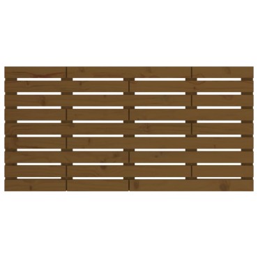 vidaXL Κεφαλάρι Τοίχου Μελί 156x3x63cm από Μασίφ Ξύλο Πεύκου 1 τεμ.