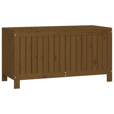 vidaXL Κουτί Αποθήκευσης Καφέ Μελί 115x49x60cm Μασίφ Ξύλο Πεύκου 1 τεμ.