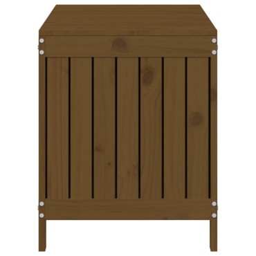 vidaXL Κουτί Αποθήκευσης Καφέ Μελί 115x49x60cm Μασίφ Ξύλο Πεύκου 1 τεμ.