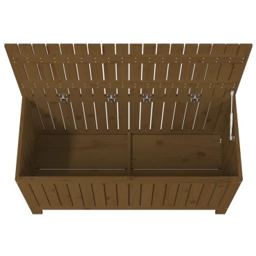 vidaXL Κουτί Αποθήκευσης Καφέ Μελί 115x49x60cm Μασίφ Ξύλο Πεύκου 1 τεμ.