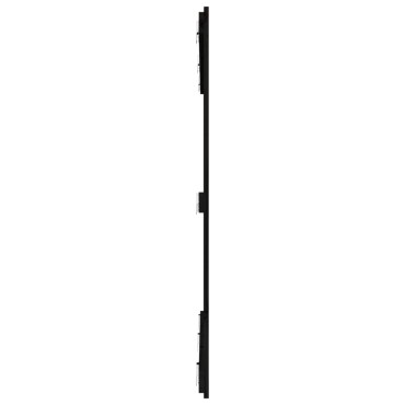 vidaXL Κεφαλάρι Τοίχου Μαύρο 159,5x3x110cm από Μασίφ Ξύλο Πεύκου 1 τεμ.