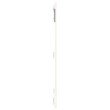 vidaXL Κεφαλάρι Τοίχου Λευκό 108x3x110cm από Μασίφ Ξύλο Πεύκου 1 τεμ.