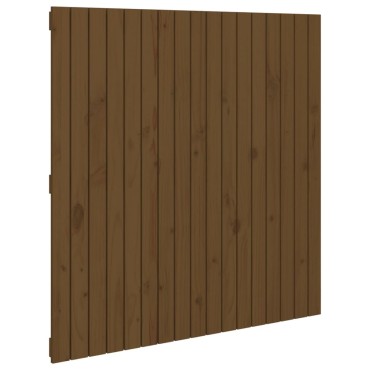 vidaXL Κεφαλάρι Τοίχου Μελί 108x3x110cm από Μασίφ Ξύλο Πεύκου 1 τεμ.