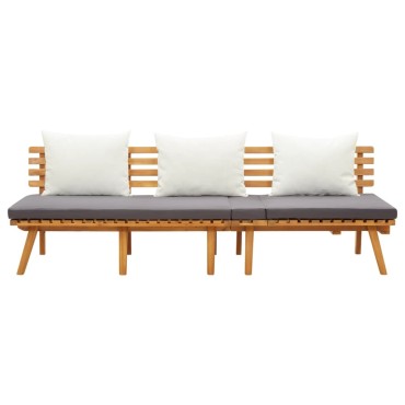 vidaXL Καναπές Κρεβάτι Κήπου 200x 65cm από Μασίφ Ξύλο Ακακίας 1 τεμ. Γωνιακός