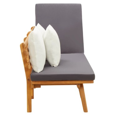 vidaXL Καναπές Κρεβάτι Κήπου 200x 65cm από Μασίφ Ξύλο Ακακίας 1 τεμ. Γωνιακός