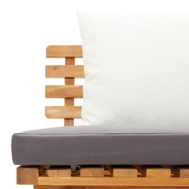 vidaXL Καναπές Κρεβάτι Κήπου 200x 65cm από Μασίφ Ξύλο Ακακίας 1 τεμ. Γωνιακός