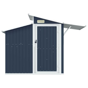 vidaXL Αποθήκη Κήπου Ανθρακί 270x130x208,5 εκ. Γαλβανισμένο Ατσάλι