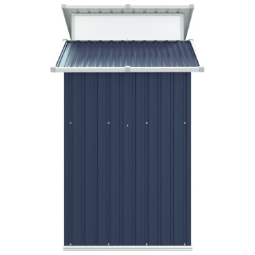 vidaXL Αποθήκη Κήπου Ανθρακί 270x130x208,5 εκ. Γαλβανισμένο Ατσάλι