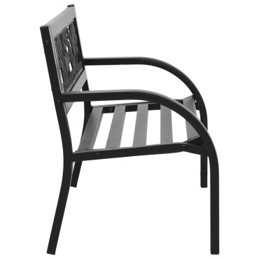 vidaXL Παγκάκι Κήπου Παιδικό από Ατσάλι 86x41x53cm 1 τεμ.