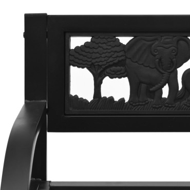 vidaXL Παγκάκι Κήπου Παιδικό από Ατσάλι 86x41x53cm 1 τεμ.