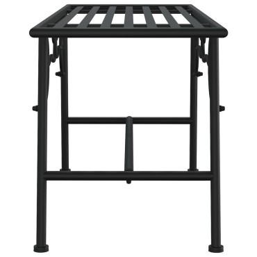vidaXL Παγκάκι Δέντρου Μαύρο από Ατσάλι 110x38x46cm 1 τεμ.