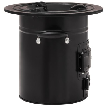 vidaXL Ξυλόσομπα Για Κάμπινγκ Μαύρη 50 x 33,5 x 30,5 εκ. από Ατσάλι