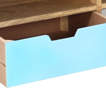 vidaXL Έπιπλο Τηλεόρασης 110x35x48cm από Μασίφ Ξύλο Μάνγκο