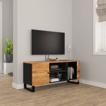 vidaXL Έπιπλο Τηλεόρασης 105x33x46cm από Μασίφ Ξύλο Ακακίας