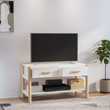 vidaXL Έπιπλο Τηλεόρασης Λευκό 82x38x45cm Επεξεργασμένο Ξύλο