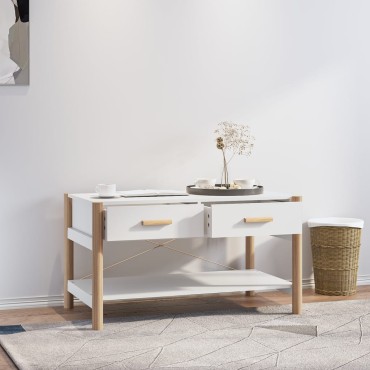 vidaXL Τραπεζάκι Σαλονιού Λευκό 82x48x45cm Επεξεργασμένο Ξύλο 1 τεμ.