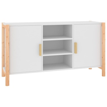 vidaXL Ντουλάπι Λευκό 107x38x60cm από Επεξεργασμένο Ξύλο 1 τεμ.