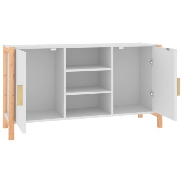 vidaXL Ντουλάπι Λευκό 107x38x60cm από Επεξεργασμένο Ξύλο 1 τεμ.