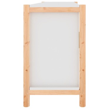 vidaXL Ντουλάπι Λευκό 107x38x60cm από Επεξεργασμένο Ξύλο 1 τεμ.