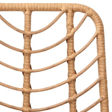 vidaXL Σκαμπό Μπαρ 2 τεμ. 45x56x103cm Ρατάν Πολυαιθυλενίου & Χάλυβας