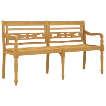 vidaXL Παγκάκι Batavia από Μασίφ Ξύλο Teak 150x51,5x84cm 1 τεμ.