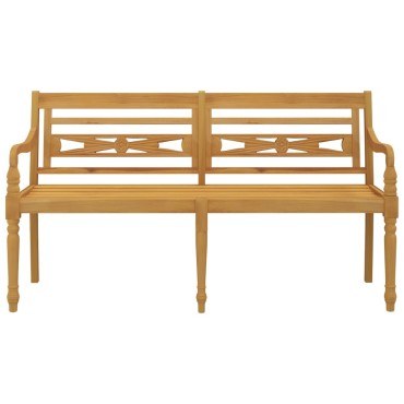vidaXL Παγκάκι Batavia από Μασίφ Ξύλο Teak 150x51,5x84cm 1 τεμ.