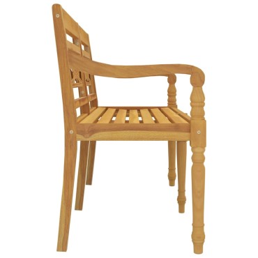 vidaXL Παγκάκι Batavia από Μασίφ Ξύλο Teak 150x51,5x84cm 1 τεμ.