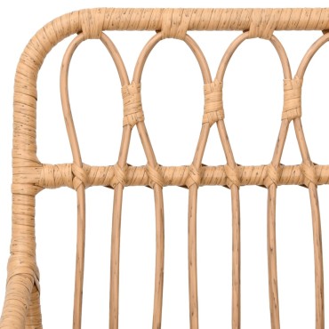 vidaXL Καρέκλες Κήπου 2 τεμ. 56x64x80cm Ρατάν Πολυαιθυλενίου