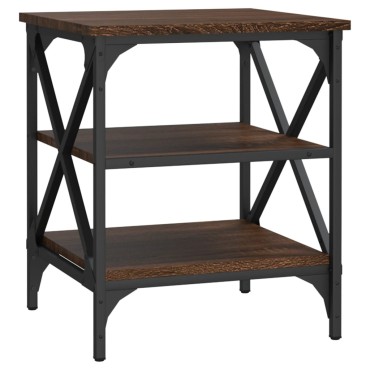 vidaXL Βοηθητικό Τραπέζι Καφέ Δρυς 40x42x50cm Επεξεργασμένο Ξύλο 1 τεμ.