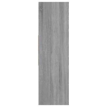 vidaXL Βιβλιοθήκη Γκρι Sonoma 97,5x29,5x100cm από Επεξεργασμένο Ξύλο 1 τεμ.