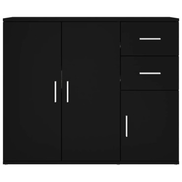 vidaXL Ντουλάπι Μαύρο 91x29,5x75cm από Επεξεργασμένο Ξύλο 1 τεμ.