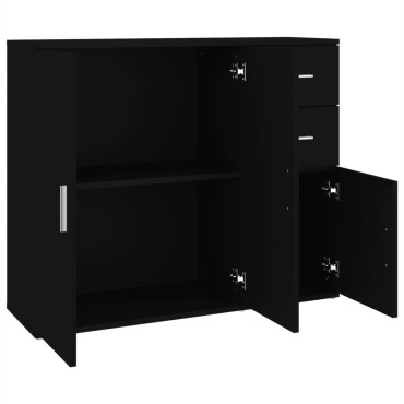 vidaXL Ντουλάπι Μαύρο 91x29,5x75cm από Επεξεργασμένο Ξύλο 1 τεμ.
