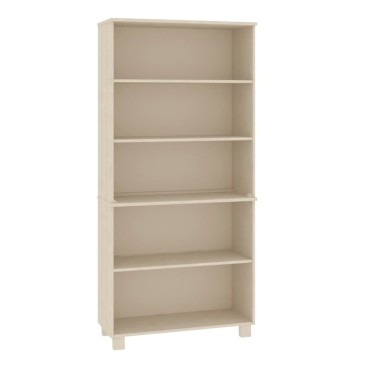 vidaXL Ντουλάπι HAMAR από Μασίφ Ξύλο Πεύκου Μελί 85x35x180cm 1 τεμ.