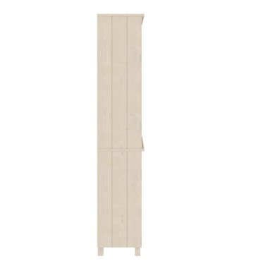 vidaXL Ντουλάπι HAMAR από Μασίφ Ξύλο Πεύκου Μελί 85x35x180cm 1 τεμ.