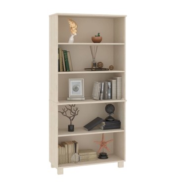 vidaXL Ντουλάπι HAMAR από Μασίφ Ξύλο Πεύκου Μελί 85x35x180cm 1 τεμ.