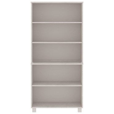 vidaXL Ντουλάπι HAMAR Λευκό από Μασίφ Ξύλο Πεύκου 85x35x180cm 1 τεμ.