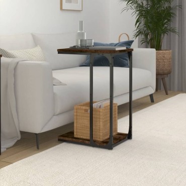 vidaXL Βοηθητικό Τραπέζι Καπνιστή Δρυς 40x30x60cm Επεξεργασμένο Ξύλο 1 τεμ.