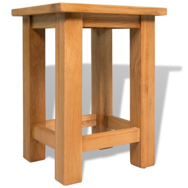 vidaXL Τραπέζια Βοηθητικά 2 τεμ. 27x24x37cm από Μασίφ Ξύλο Δρυός