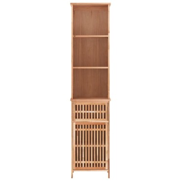 vidaXL Ντουλάπι Μπάνιου 42x29x182cm από Μασίφ Ξύλο Καρυδιάς 1 τεμ.
